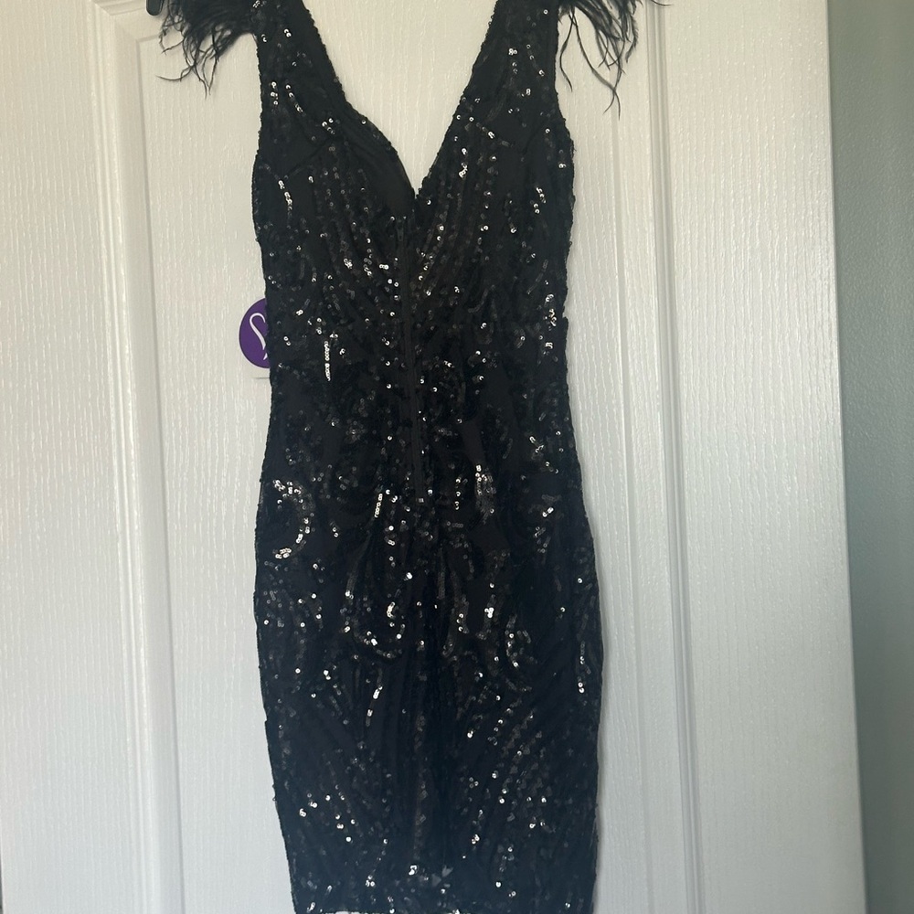 XS, Black,  Mini Cocktail Dress. New with tags
